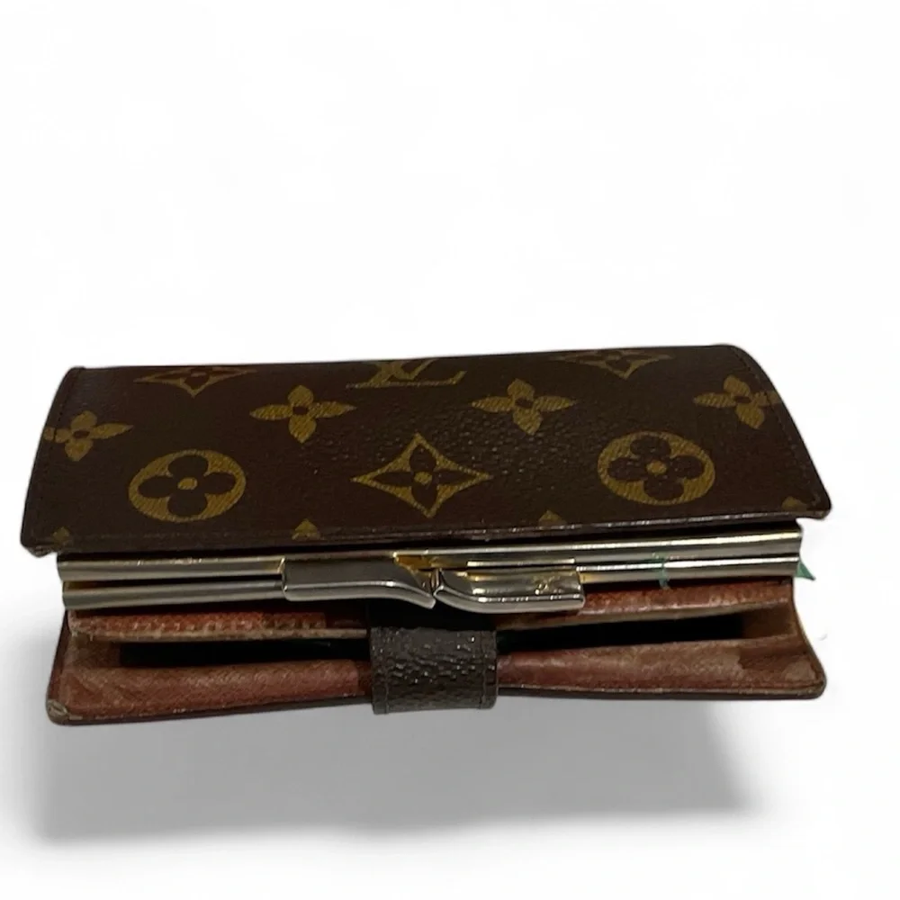 Authentic Vintage Louis Vuitton Monogram French Purse (Viennois Kiss-Lock)Wallet - Picture 3 of 16